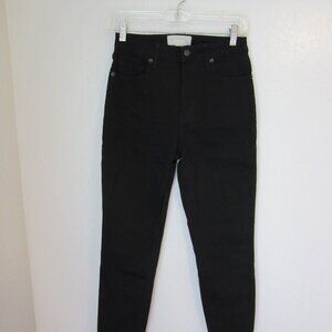 Everlane Curvy High Rise Skinny Jeans Black 27 Crop
